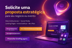 Solicite proposta personalizada para sites, social media e marketing com IA. Estratégia digital para empresas e eventos.