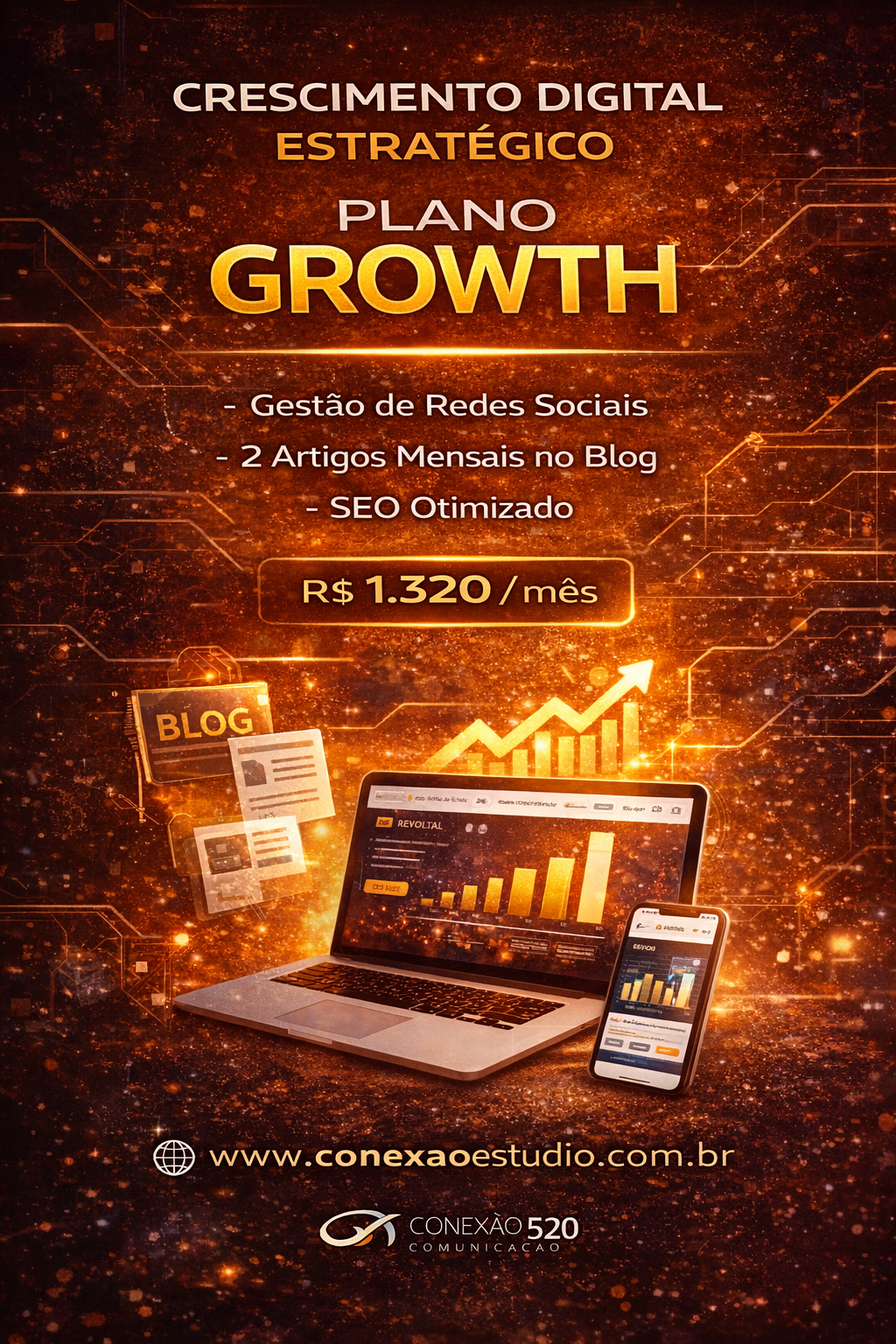 Plano Avançado Mensal, Inclui: 15 posts, 2 artigos blog, SEO básico, Planejamento mensal, consultoria rápida e aprovação do conteúdo