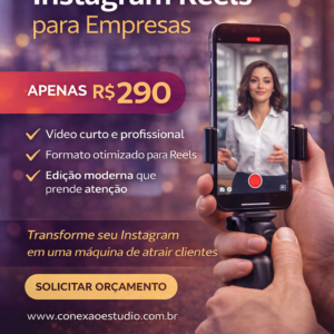 Vídeo para Instagram Reels para Empresas | Produção de Reels Profissional