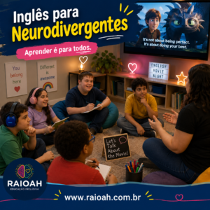 Portfólio Imagem Gráfica para RAIOAH: Profuto da loja Inglês para Neurodivergentes